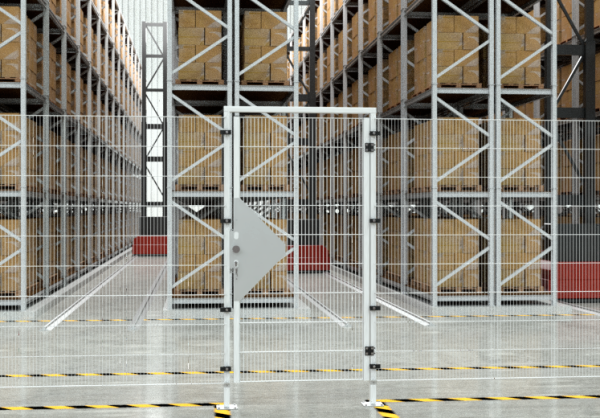 Mesh partition wall for storage enclosures, modular system ECONFENCE® BASIC LINE HEIGHT 2000MM