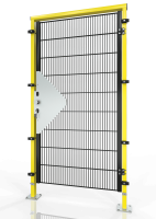 SINGLE HINGE DOOR FOR MACHINE GUARDING ECONFENCE® BASIC LINE TS01 1000x2000 RAL1021-9005