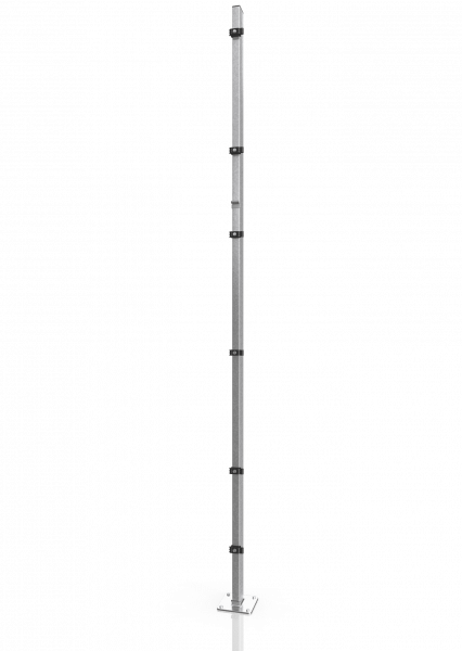 ROW POSTS FOR WAREHOUSE PARTIONING ECONFENCE® BASIC LINE ZINC 60X40X3000MM