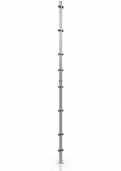 Row posts ECONFENCE® BASIC LINE ZINC 60x40x4000MM