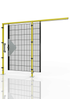 SINGLE SLIDING DOOR FOR MACHINE GUARDING TS01 ECONFENCE® BASIC LINE 1200x2000 RAL1021-9005