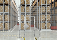 GRID WAND VOOR OPSLAG & LOGISTIEK, modulair systeem ECONFENCE® BASIC LINE ZINC HOOGTE 3000MM