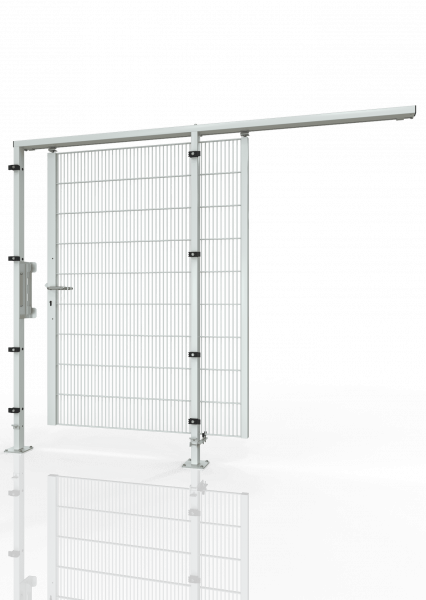 SINGLE SLIDING DOOR FOR MACHINE GUARDING BT01 ECONFENCE® BASIC LINE 1200x2200 RAL7035