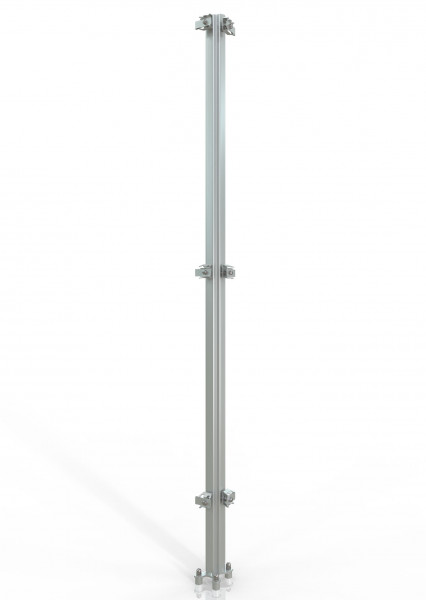 Stainless steel corner post for machine guarding HYGIENEFENCE®2000mm