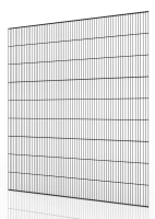 Maschinenschutzgitter schwarz in der Größe 1500 x 1800 mm - ein Schutzzaun24 Topseller 