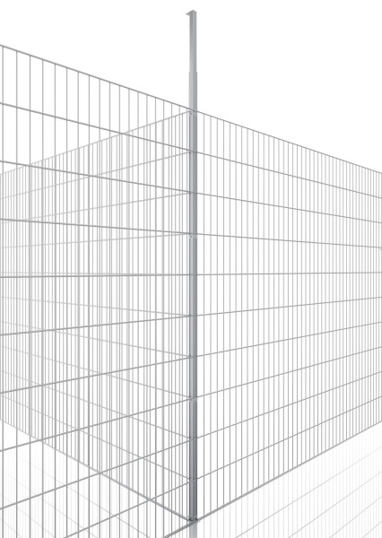 T-post for VarioFence Secure 30x30x2000 partition wall mesh (installation height up to 2400mm)