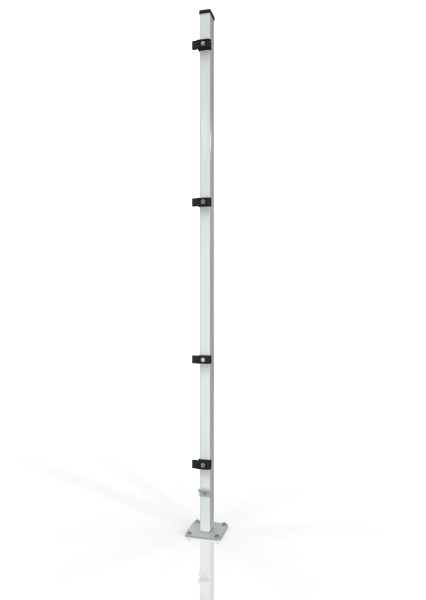 Row post for machine guarding ECONFENCE® BASIC LINE 60x40x2200mm RAL-7035