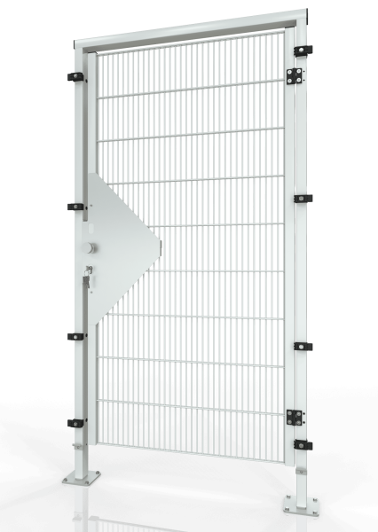 Single hinge door for machine guarding ECONFENCE® BASIC LINE TS01 1000x2200 RAL7035