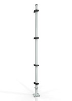 Universal corner post for machine guarding ECONFENCE® BASIC LINE 60x40x2200mm RAL-7035