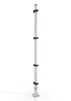 Uniwersalny słupek narożny do osłony bezpieczeństwa maszyny ECONFENCE® BASIC LINE 60x40x2200mm RAL-7035