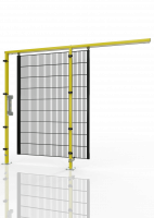 SINGLE SLIDING DOOR FOR MACHINE GUARDING GH01 ECONFENCE® BASIC LINE 1200x2000 RAL1021-9005
