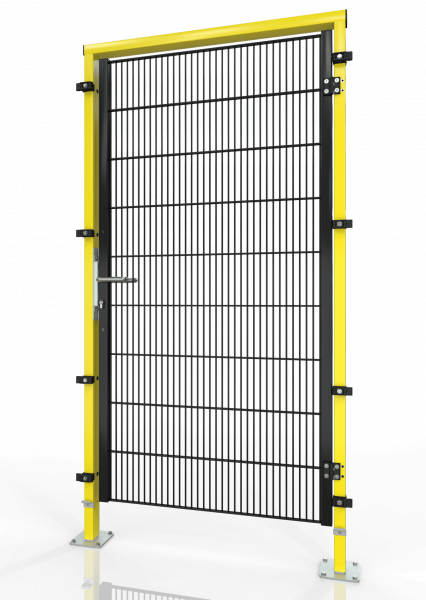 Single hinge door for machine guarding ECONFENCE® BASIC LINE BT01 1000x2200 RAL1021-9005