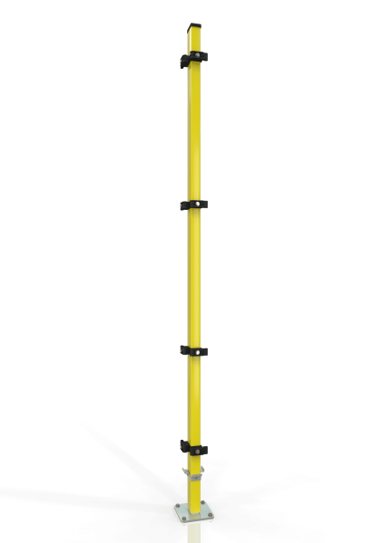 Universal corner post for machine guarding ECONFENCE® BASIC LINE 60x40x2200mm RAL-1021