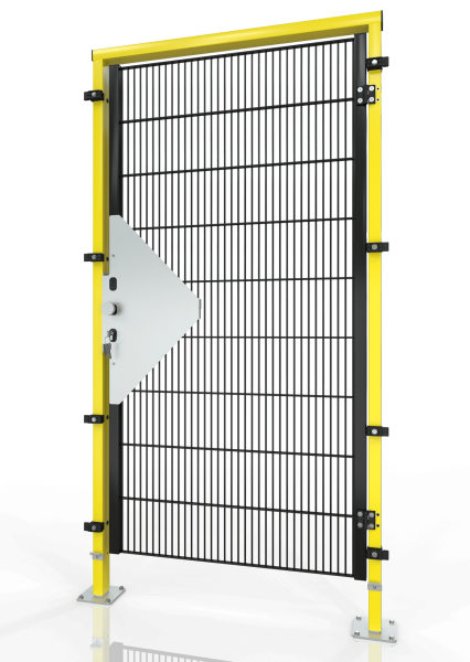 SINGLE HINGE DOOR FOR MACHINE GUARDING ECONFENCE® BASIC LINE TS01 1000x2200 RAL1021-9005