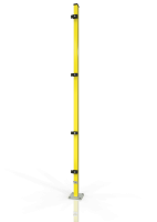 Row post for machine guarding ECONFENCE® BASIC LINE 60x40x2200mm RAL-1021