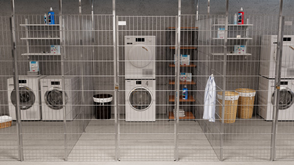 T-post for VarioFence Secure 30x30x2000 partition wall mesh (installation height up to 2400mm)