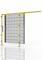 SINGLE SLIDING DOOR FOR MACHINE GUARDING BT01 ECONFENCE® BASIC LINE 1200x2000 RAL1021-9005