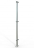 Stainless steel corner post for machine guarding HYGIENEFENCE®2000mm