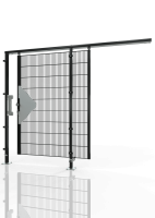 Porta scorrevole per protezione macchine ECONFENCE® BASIC LINE TS01 1200x2000 RAL9005