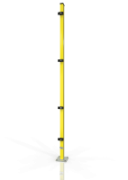 Row posts for machine guarding ECONFENCE® BASIC LINE 60x40x2200mm RAL-1021