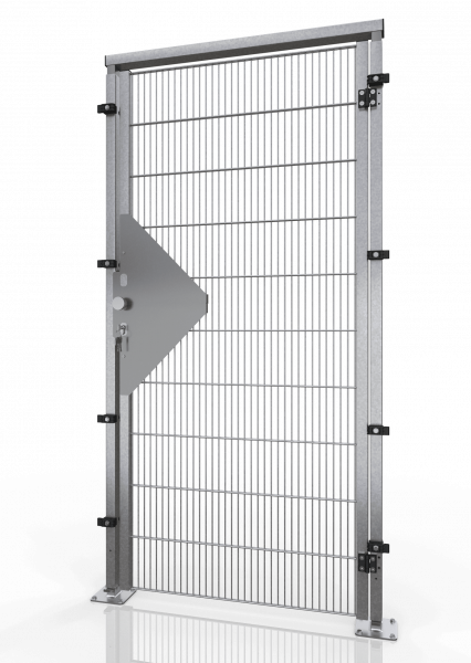 Hinged door for mesh partition wall ECONFENCE® BASIC LINE ZINK TS01 1000x2000MM