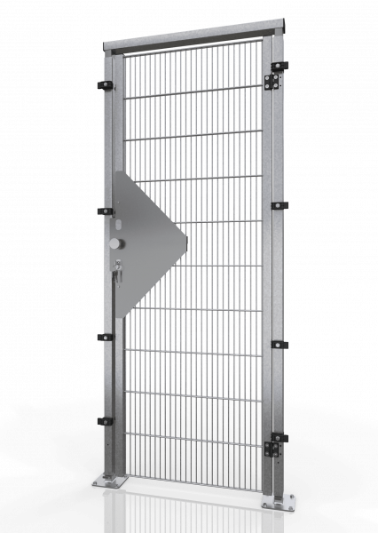 Hinged door for mesh partition wall ECONFENCE® BASIC LINE ZINK TS01 800x2000MM