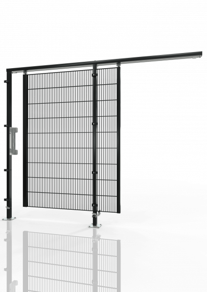 Schuifdeur voor machinebeveiliging ECONFENCE® BASIC LINE GH01 1200x2000 RAL9005