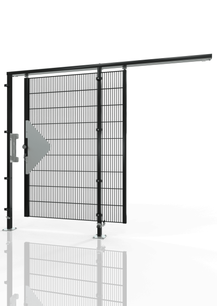 Schuifdeur voor machinebeveiliging ECONFENCE® BASIC LINE TS01 1200x2000 RAL9005