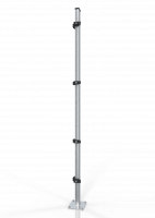 Universal corner post ECONFENCE® BASIC LINE LOCKING GUARD 60x40x2000MM