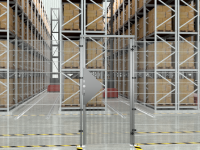 Mesh partition wall fence package ECONFENCE® BASIC LINE ZINC HEIGHT 2000MM